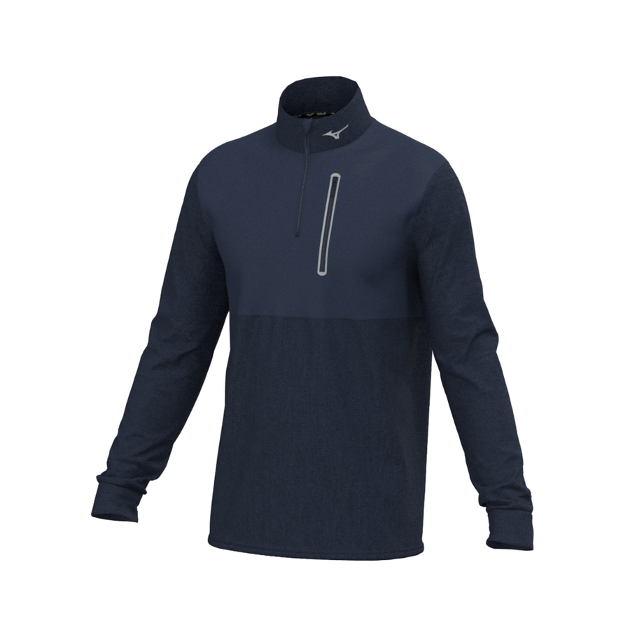 Mizuno Mizuno Melange Reflect 1/4 Zip Navy